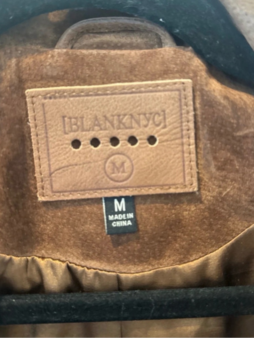 Blank NYC Brown Suede Moto Jacket - Picture 3 of 3